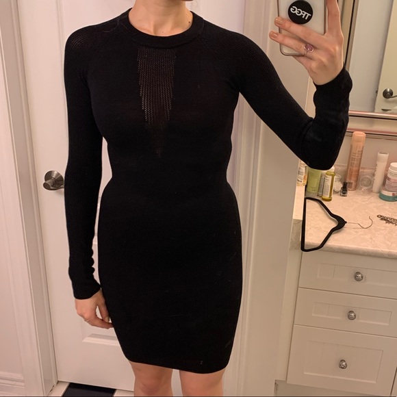 Wilfred Dresses & Skirts - Wilfred Black Mini Knit Dress ✨